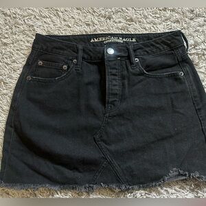American Eagle Outfitters Black Denim Skirt